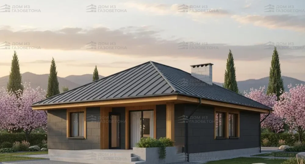 Проект Одноэтажный дом 12 на 9, 85 м2