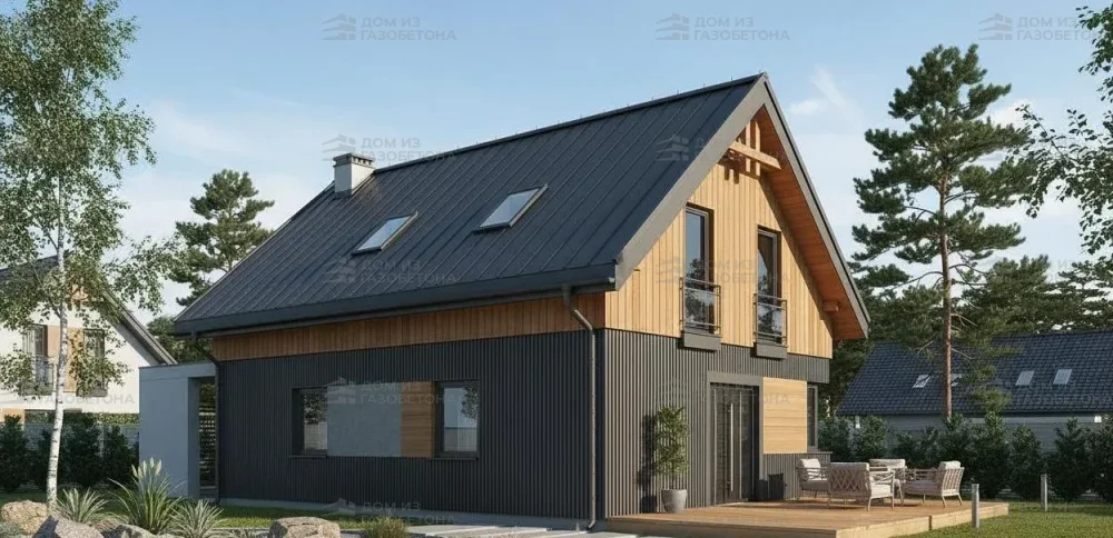 Проект Двухэтажный дом 8 на 14, 110 м2