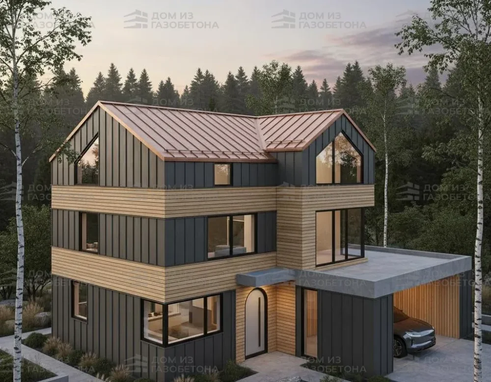 Проект Одноэтажный дом 13 на 10, 93 м2