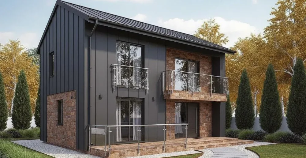 Проект Двухэтажный дом 9 на 15, 194 м2