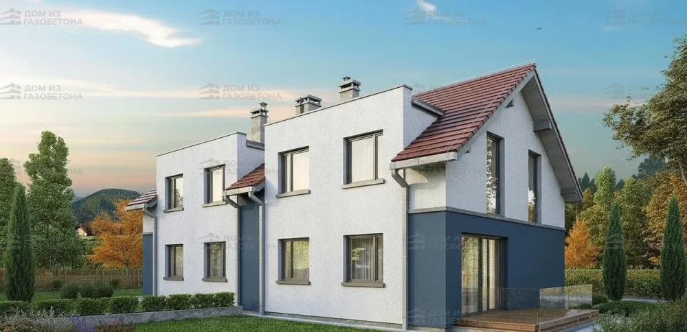 Проект Двухэтажный дом 16 на 9, 115 м2