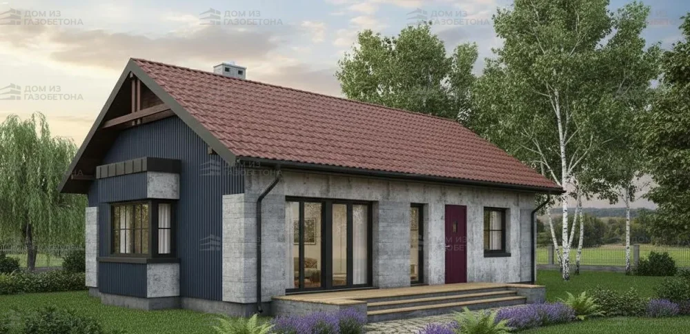 Проект Одноэтажный дом 13 на 11, 85 м2