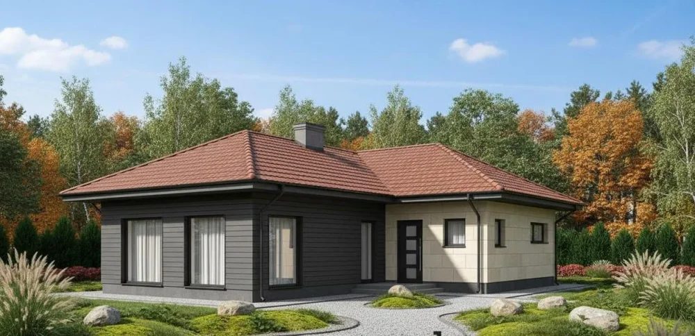 Проект Одноэтажный дом 15 на 16, 125 м2