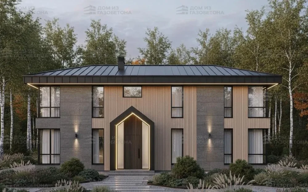 Проект Двухэтажный дом 14 на 10, 150 м2