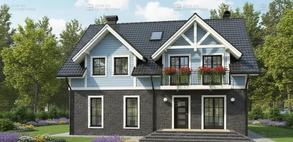 Проект Двухэтажный дом 9 на 12, 152 м2