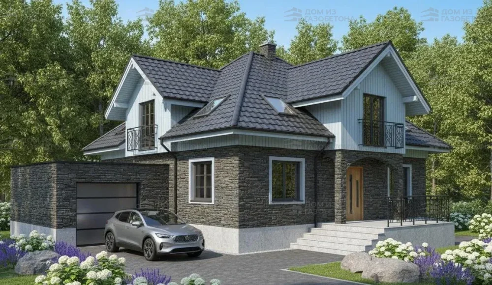 Проект Двухэтажный дом 11 на 9, 146 м2